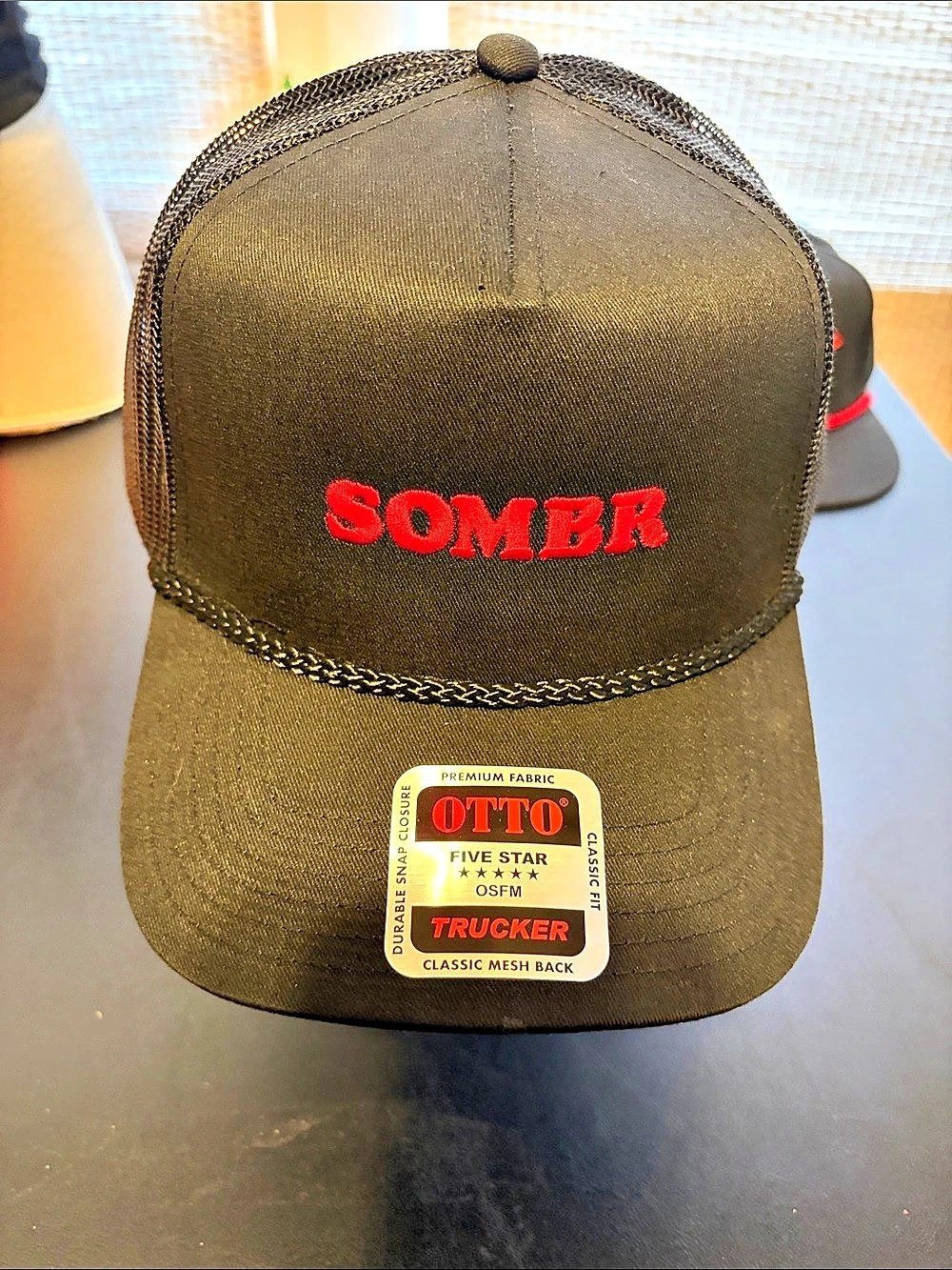 SOMBER -OTTO 39-169 Trucker Hat in Black